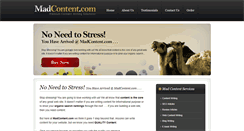 Desktop Screenshot of madcontent.com